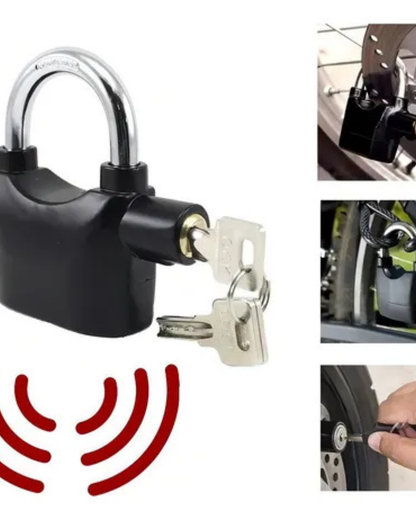 CANDADO ALARMA PARA MOTOS Y BICICLETAS