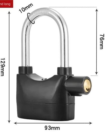 CANDADO ALARMA PARA MOTOS Y BICICLETAS