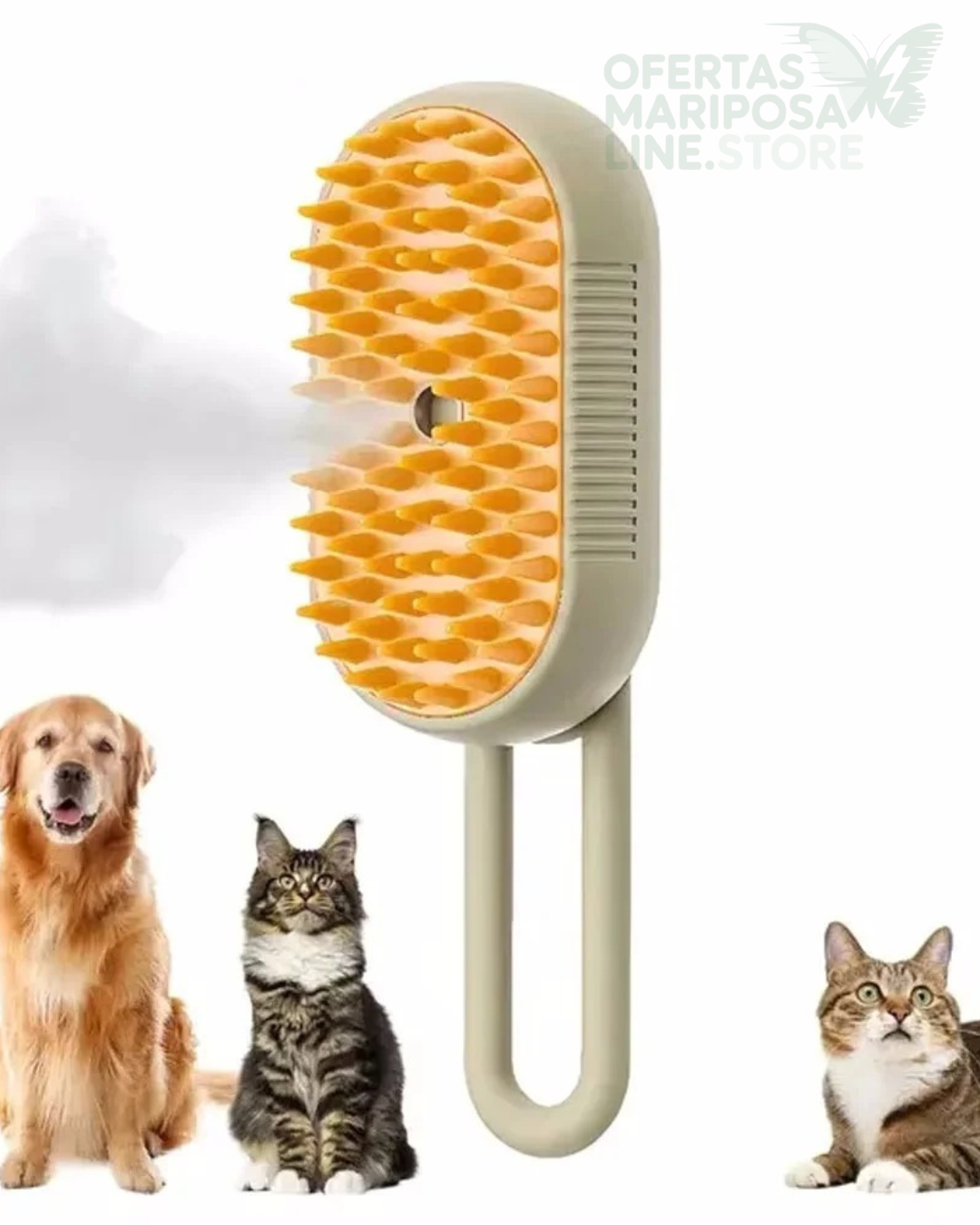 Cepillo a vapor 4  en 1 para Mascotas