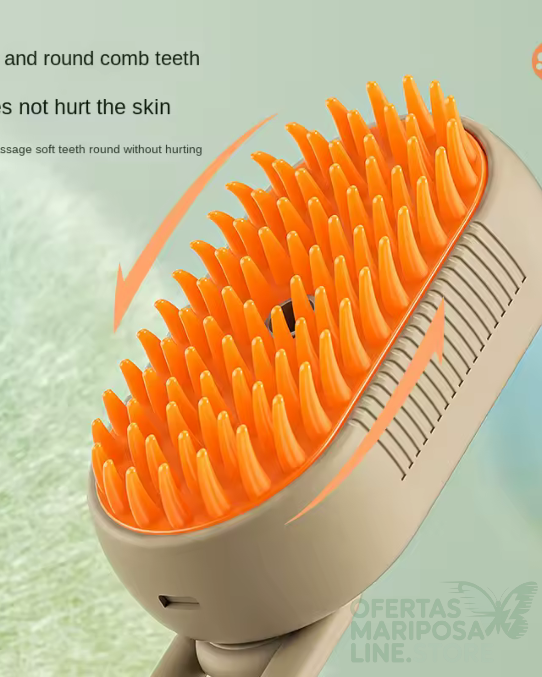 Cepillo a vapor 4  en 1 para Mascotas